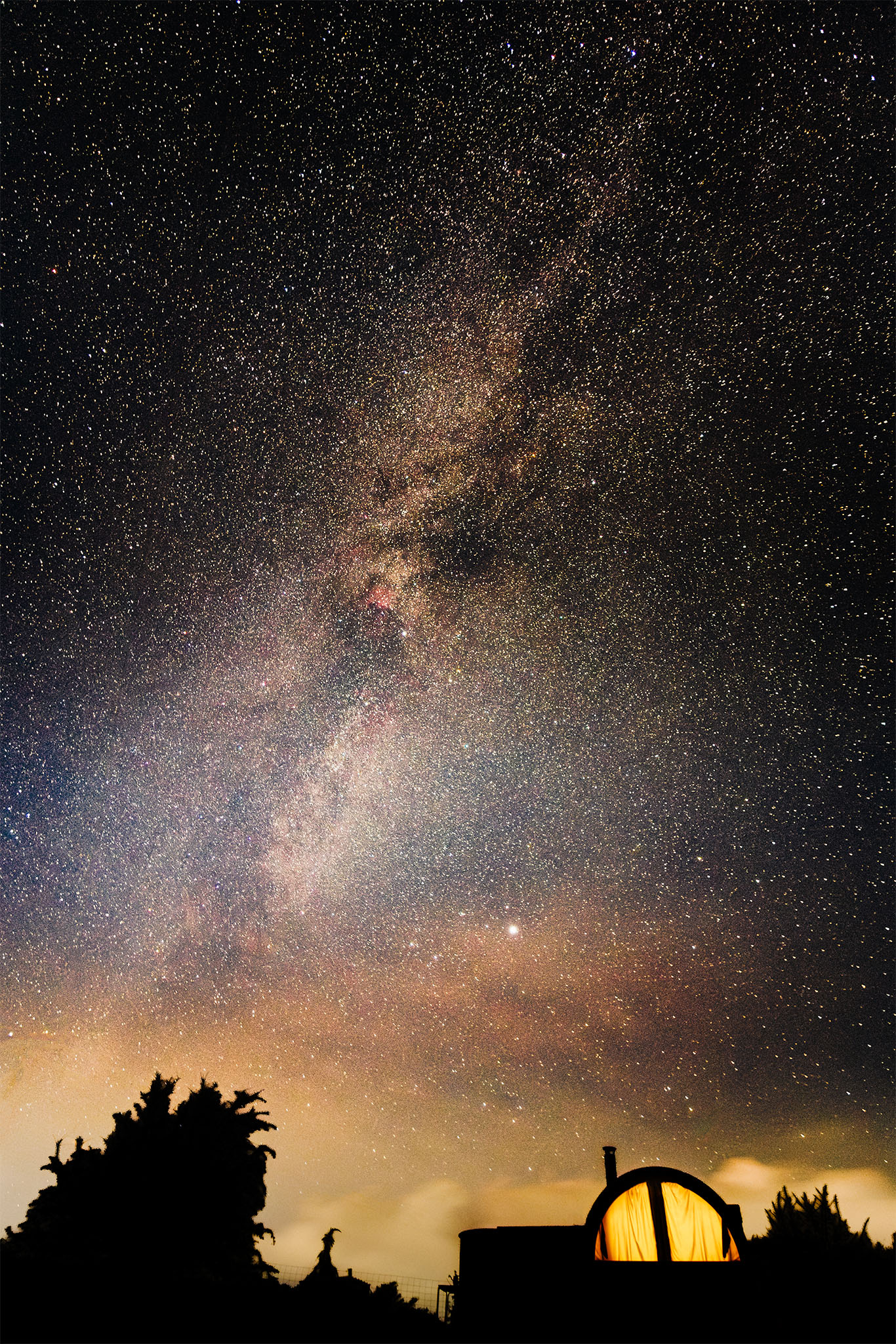 Milky Way over the cabin